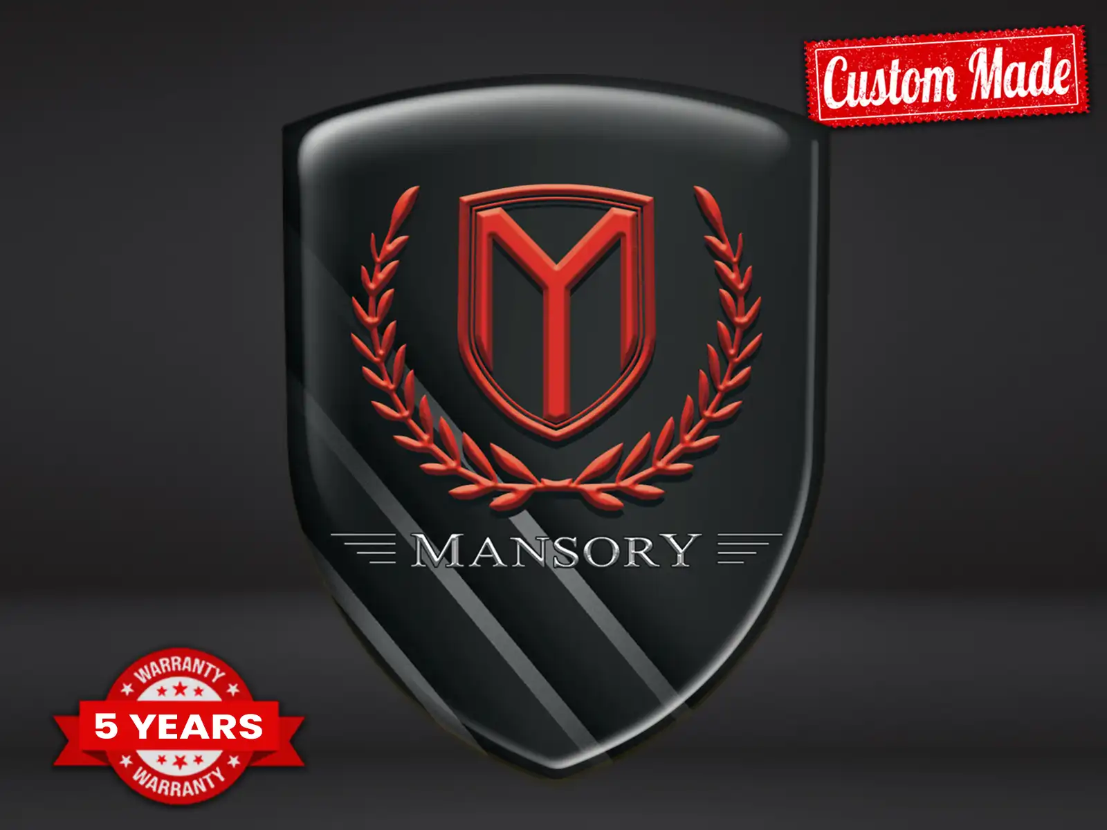 Mansory Pegatinas Silicona Auto Resistentes Limitadas Alta Calidad